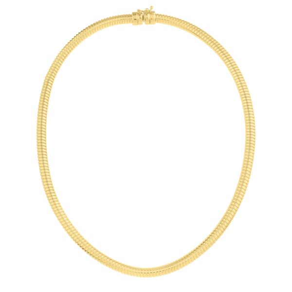 Tubogas Necklace in 14K Yellow Gold (5.00 mm) - Image 2