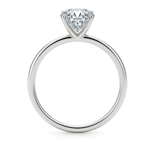 3 Carat Emerald Lab Grown IGI G/VS1 Diamond Solitaire Ring in 14K White Gold - Image 5