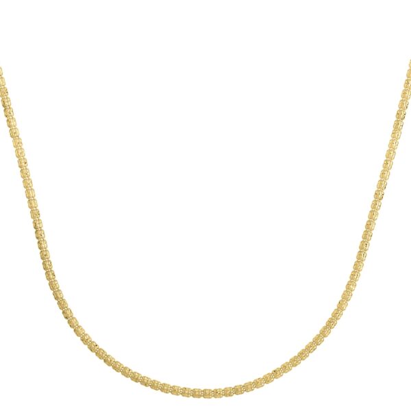 Ice Barrel Chain in 14k Yellow Gold (2.7 mm) - Image 2