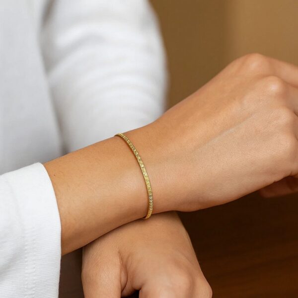 14K Yellow Gold Mini Glacier Bracelet (2.10 mm) - Image 3