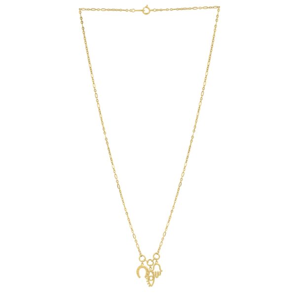 Drop Necklace with Lucky Charms in 14K Yellow Gold - Image 2