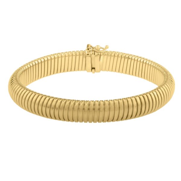 Tubogas Bracelet in 14K Yellow Gold (9.00 mm) - Image 2