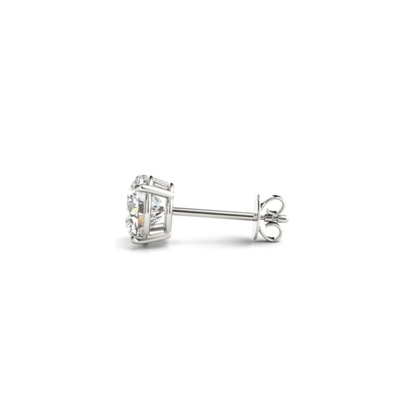 2 cttw Certified IGI Lab Grown Round Diamond Stud Earrings 14k White Gold(G/VS2) - Image 2