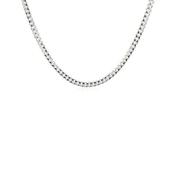 14K White Gold Gourmette Chain (2.80 mm) - Image 3