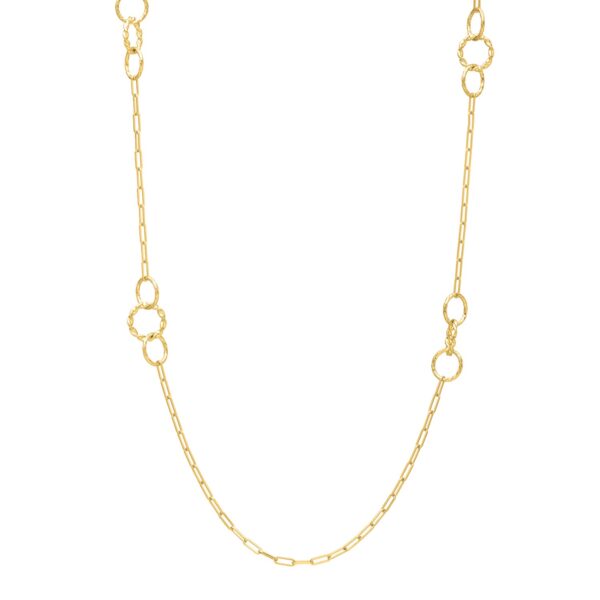 Twistted Link Necklace in 14K Yellow Gold
