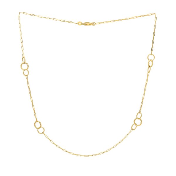 Twistted Link Necklace in 14K Yellow Gold - Image 2