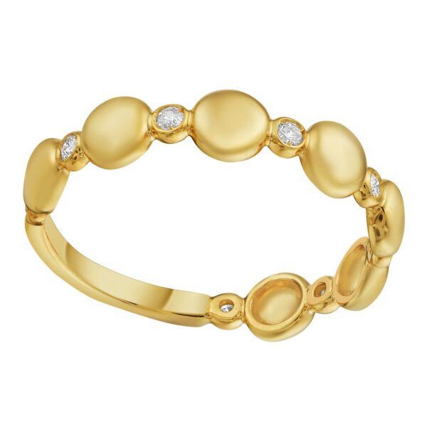 14K Yellow Gold Textured Rope Ring (4.00 mm) - Image 2