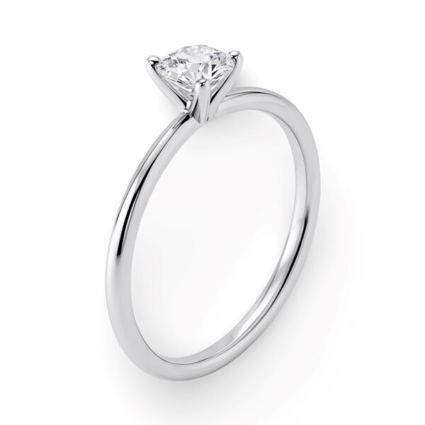 3/4 Carat Round Lab Grown IGI G/VS1 Diamond Solitaire Ring in Sterling Silver - Image 4