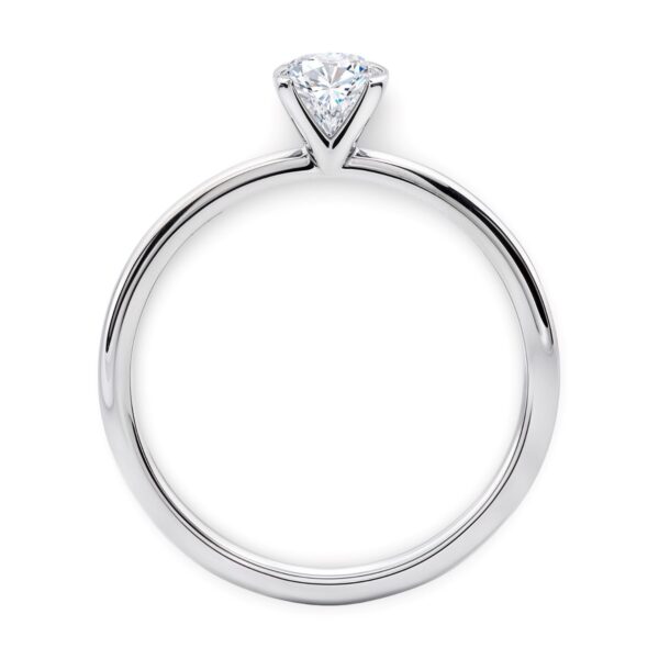 3/4 Carat Round Lab Grown IGI G/VS1 Diamond Solitaire Ring in Sterling Silver - Image 6