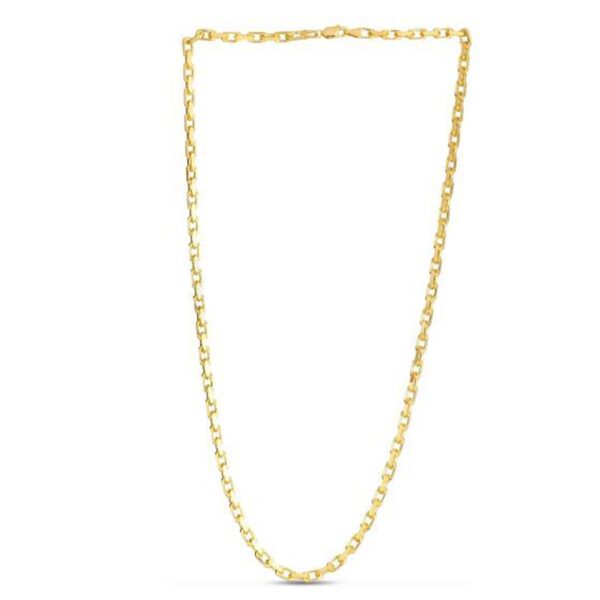 14k Yellow Gold French Cable Link Chain (3.60 mm) - Image 3