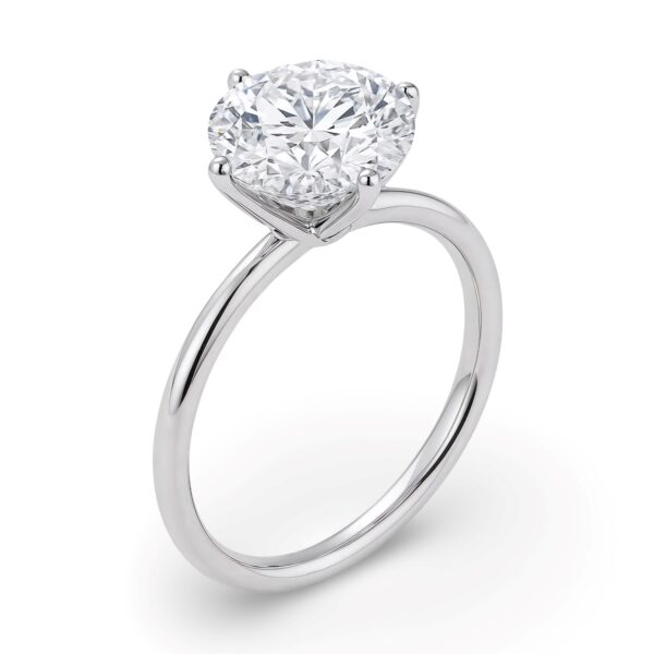 2 Carat Round Lab Grown IGI G/VS1 Diamond Solitaire Ring in 10K White Gold - Image 4