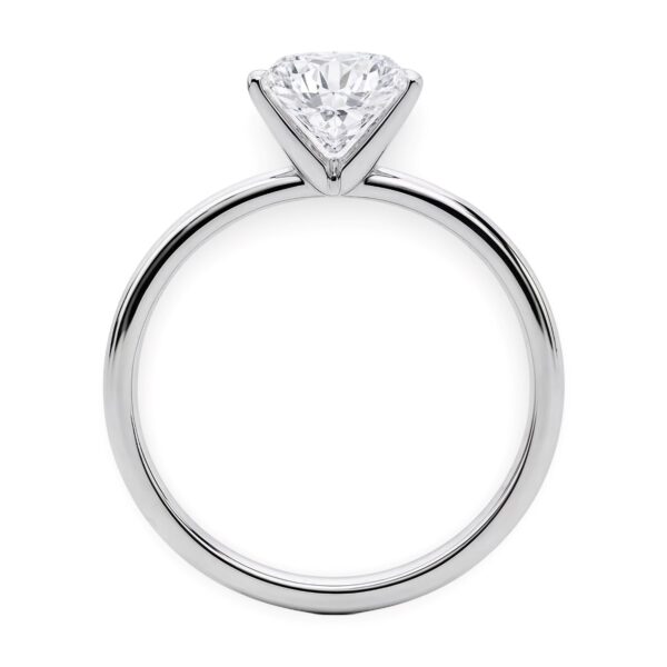 2 Carat Round Lab Grown IGI G/VS1 Diamond Solitaire Ring in 10K White Gold - Image 6
