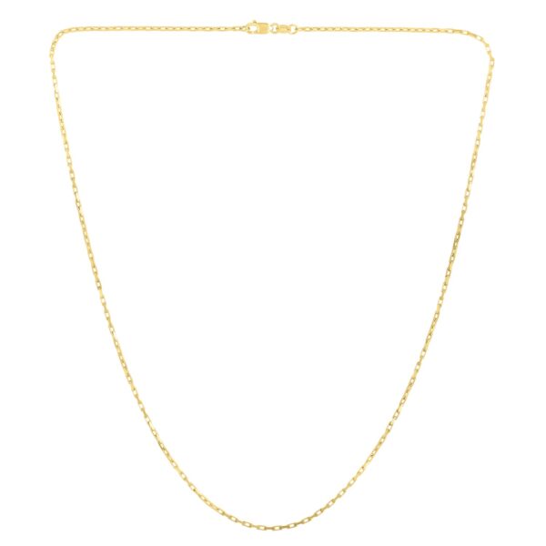 14k Yellow Gold French Cable Chain (1.3 mm) - Image 3
