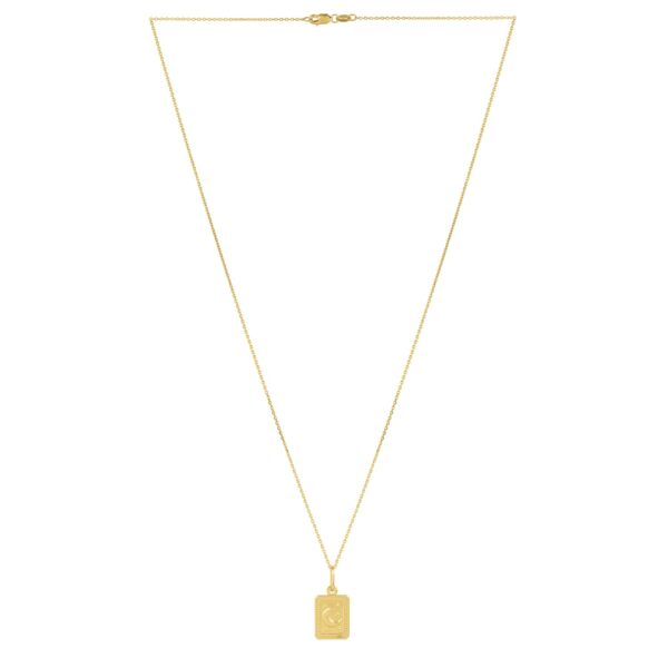 Moon and Stars Necklace in 14K Yellow Gold - Image 2