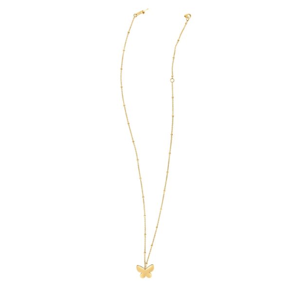 14k Yellow Gold Ppillon Butterfly Necklace - Image 2