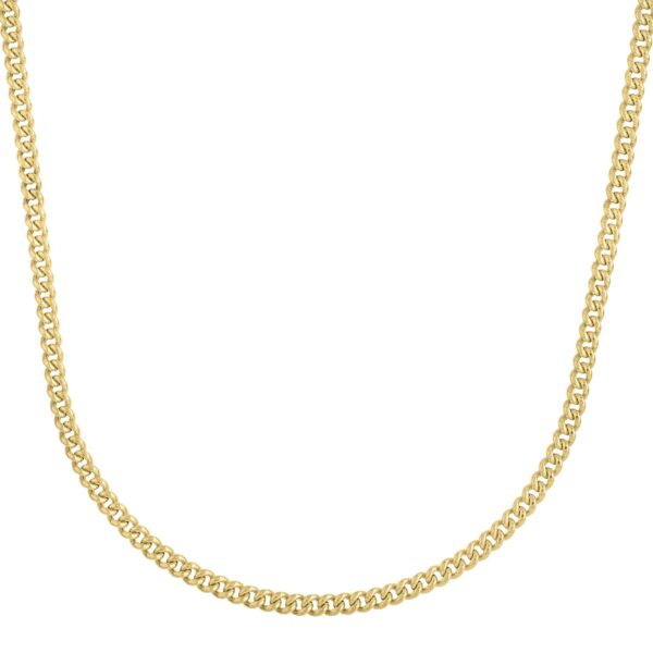 14k Yellow Gold Light Gourmette Chain (3.60 mm) - Image 2