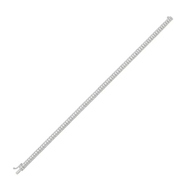14K White Gold Mini Diamante Bracelet (4.00 mm) - Image 3
