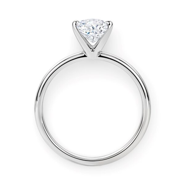 1.50Ct Princess Lab Grown IGI G/VS1 Diamond Ring in 14K White Gold - Image 5