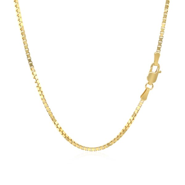 10k Yellow Gold Classic Box Chain (1.40 mm) - Image 4
