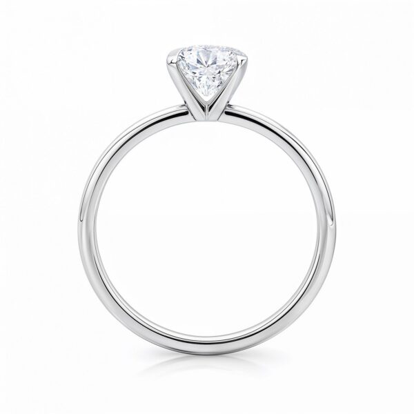 2 Carat Radiant Lab Grown IGI G/VS1 Diamond Solitaire Ring in 10K White Gold - Image 5