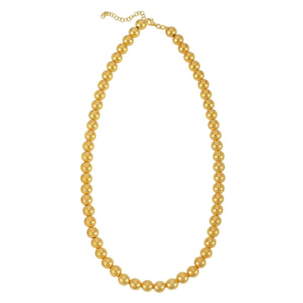 14k Yellow Gold Bead Chain (8mm) - Image 2