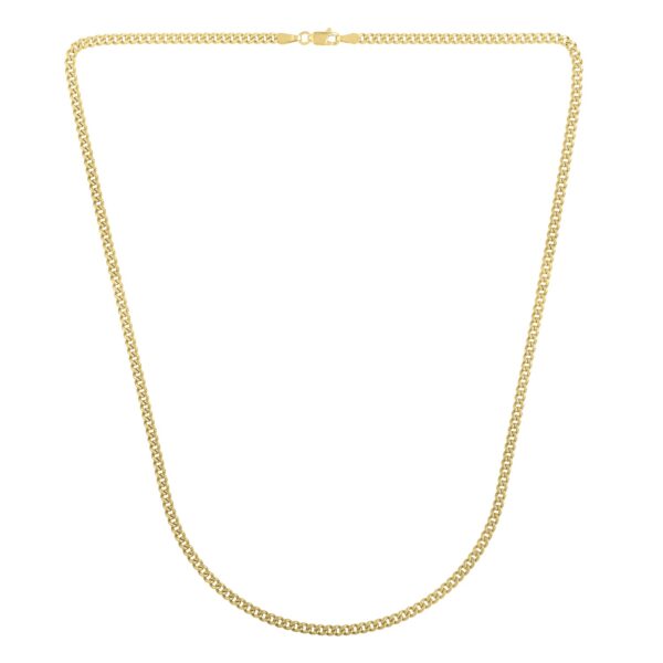 14k Yellow Gold Light Gourmette Chain (2.80 mm) - Image 3