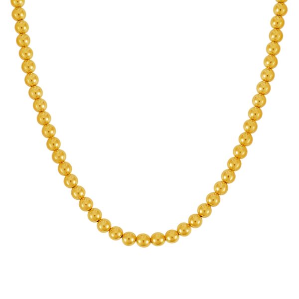14k Yellow Gold Bead Chain (7mm)