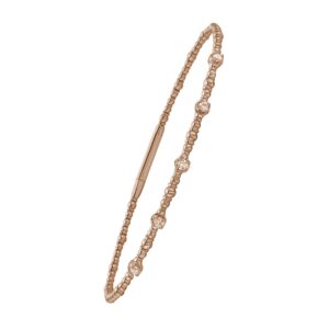 Classic 14K Rose Gold Beaded Bracelet