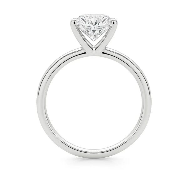3 Carat Princess Lab Grown IGI G/VS1 Diamond Solitaire Ring in 10K White Gold - Image 5